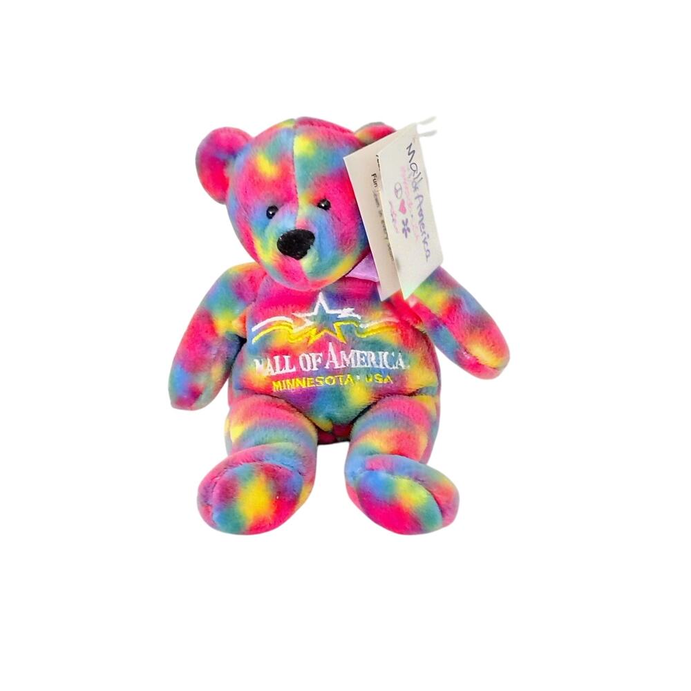 Beanie Baby Groovy Mall of America Tie Dye Plush Stuffed Animal Toy Vintage
